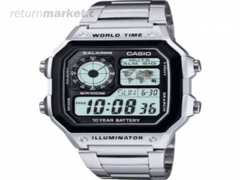 casio men's world time illuminator watch