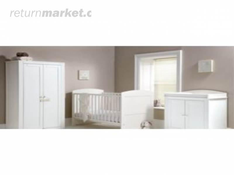 3 piece nursery furniture set white