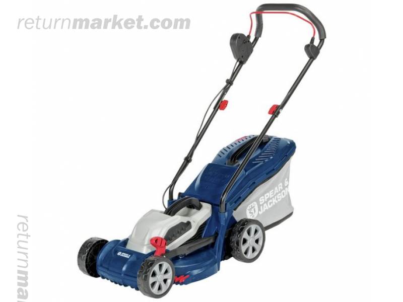 mcgregor 33cm corded rotary lawnmower 1200w and trimmer 250w